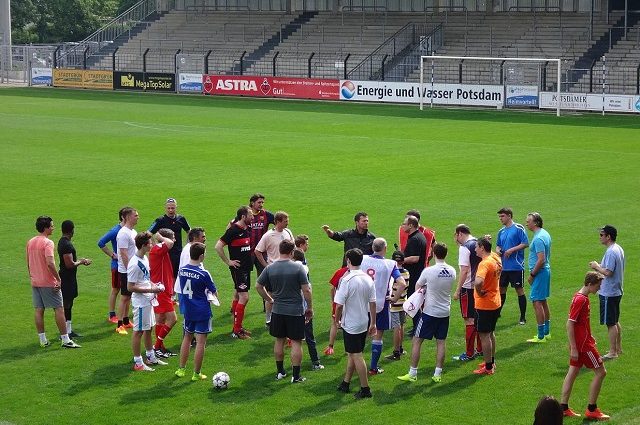 Champions League Finale im Karli: Lothar Matthäus zu Gast in Babelsberg